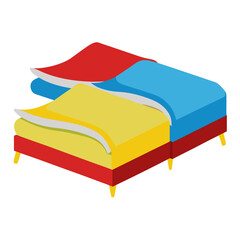 Floral Bedsheet Design Illustration