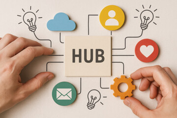 Strategic connections form the core hub integrating communication innovation and teamwork to drive effective collaboration and productivity
