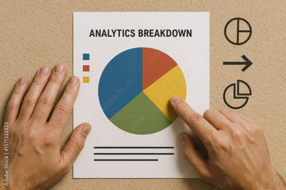 Poster analyzing data distributions with clear visualization supports informed decision-making and strategi