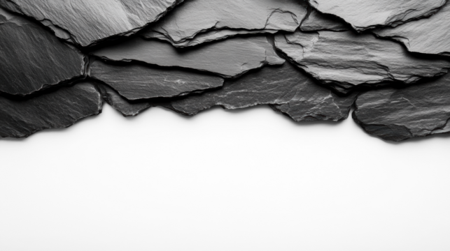 Slate Tiles on Transparent Background
