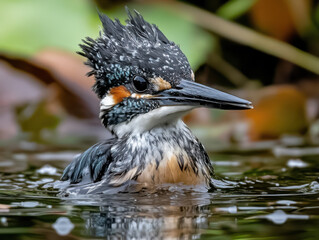 Kingfisher during his regular fishing at a favorite spot