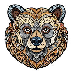 Regal lion and wise owl vector head illustrations, perfect for tribal tattoo designs or gothic king animal art