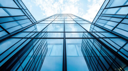 glass architecture of modern building
