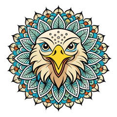 Funny eagle owl cartoon vector illustration of a cute baby bird with big eyes