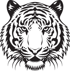 International Tiger Day tiger Silhouette Vector Illustration