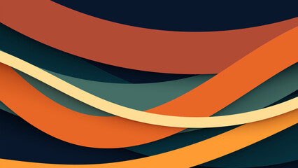 Colorful Abstract Grunge Background with Curved Stripes and Vibrant Design