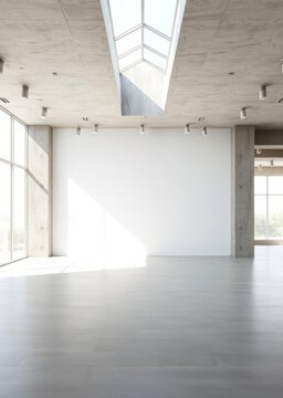 Blur living room at home with morning sunlight at big window for background usage blur interior background concept white britht tone Empty room interior design architecture blank design room