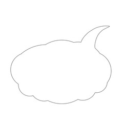 吹き出し(もくもく)