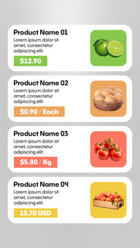 Product & Food Promo Animation for Market Presentation