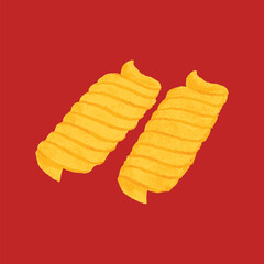 Pasta Types Illustration Fusilli
