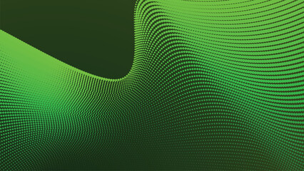 Green forest gradient with halftone pattern background for modern nature inspired digital and graphic design