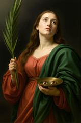 St. Lucy with Martyr’s Palm
