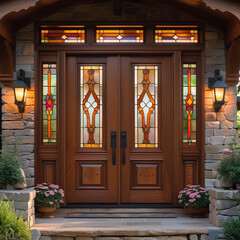 old wooden door