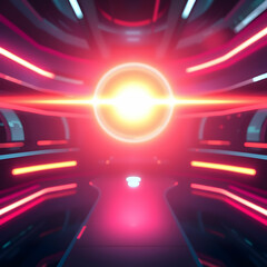 Cool futuristic abstract background with shining neon light