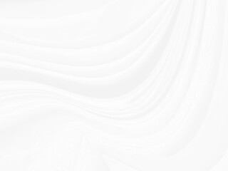 soft white fabric abstract curve multi lines shape decorative background. Beauty design gray textured