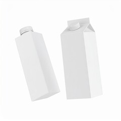 Two Blank White Carton Packaging Mockups