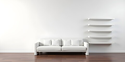 Minimalist Living Room Layout Highlighting Sofa
