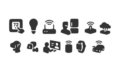 Smart Home Technology Icons  A Collection of IoT Device Symbols