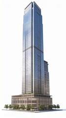 Obraz premium Tall Glass Skyscraper Modern City Architecture