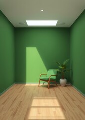 Kitchen and patio Empty room interior design architecture blank design room