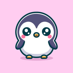 Cute Penguin Cartoon Vector Art, Illustration and Graphic