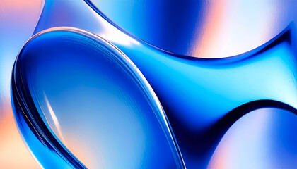 abstract blue wave gradient glass texture background
