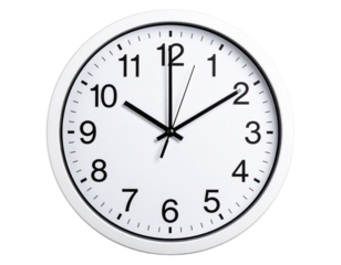 fashion wall clock, png file of isolated cutout object with shadow on transparent bac .