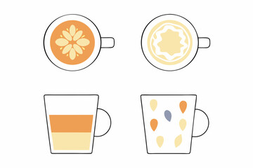 hot and cold coffee beverage