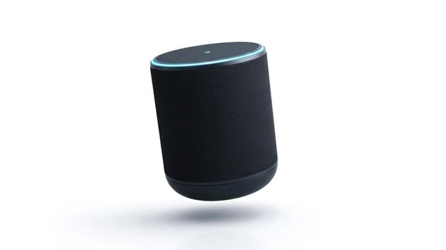 Floating Bluetooth Speaker on White Background