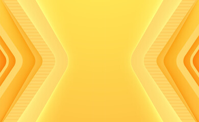 Golden Abstract Wave Background with Yellow Gradient and Curved Lines Design