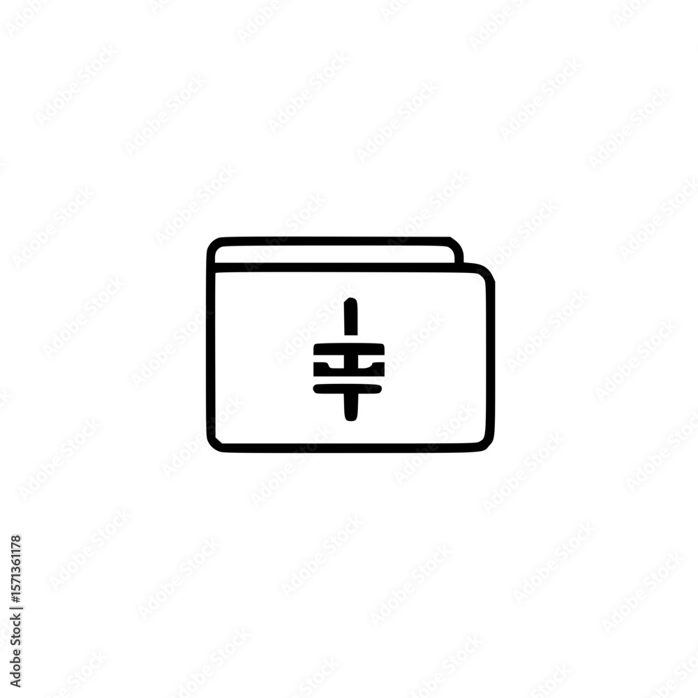 Poster folder icon with puzzle piece symbol for data integration and modular file management design concept