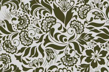 Fototapeta premium seamless pattern batik mehndi ornament wallpaper background