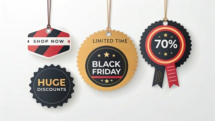 Black Friday Sale:  Limited Time Offer,  70% Off, Huge Discounts, Shop Now!  Stylish Hanging Tags.