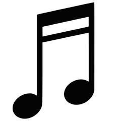 Beamed Sixteenth Notes Vector Icon