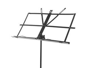 One empty note stand isolated on white