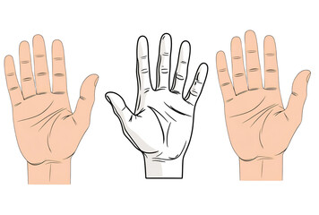 Human Hand vector 