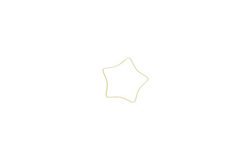 paper star on white background, PNG, Icon