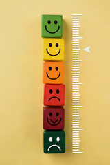 Satisfaction and well-being rating scale. Evaluates happiness. Mental health, work-life balance, financial stability, and personal growth concepts.