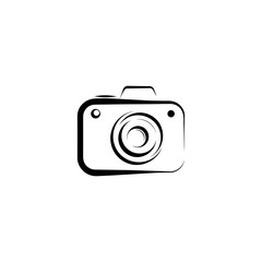 
Minimal line art camera icon vectors– black and white outline photo camera on a clean white background. Ideal for photography, app interface, media, and technology design projects
