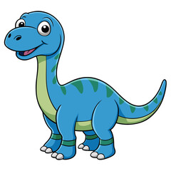Fototapeta premium Muttaburrasaurus is a medium-sized plant-eating dinosaur from the Jurassic period