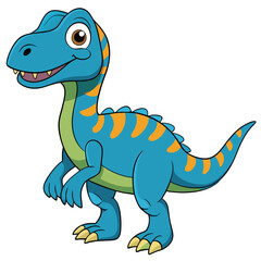 Obraz premium Phuwiangosaurus sirindhornae, a carnivorous dinosaur from the Jurassic period in Thailand