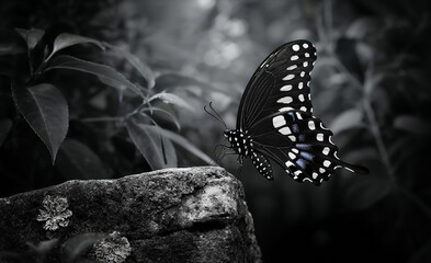 black butterfly wing