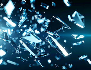 宇宙, 漂う, 破片, のような, 冷たく, 美しい, 無重力感