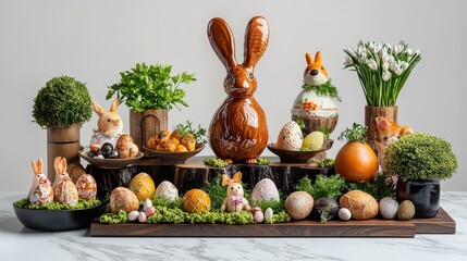 Indulge in a grand easter buffet a colorful festival of delicious eggs bunnies and rabbits at your local venue