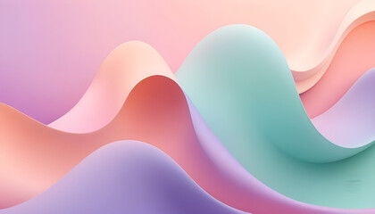 Dreamy Pastel Gradient Waves