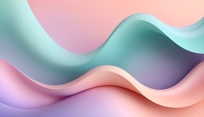 Dreamy Pastel Gradient Waves