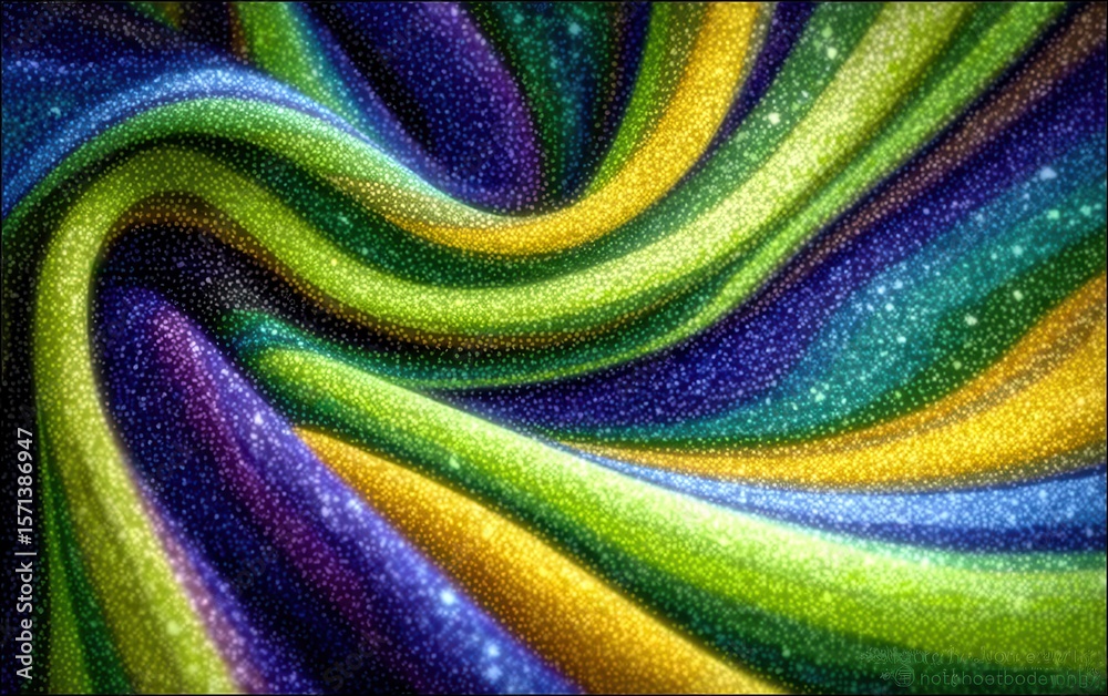Fototapete glitch texture shows randomized hue with colorful pixelation and distorted waves