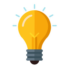 Fototapeta premium Outline Light Bulb Illustration Design