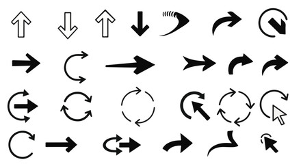 Arrows Collection: A variety of directional arrows for diverse applications.