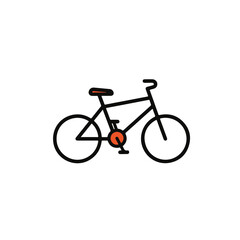 Fototapeta premium A modern bicycle, a symbol of outdoor activity and sustainable transportation.